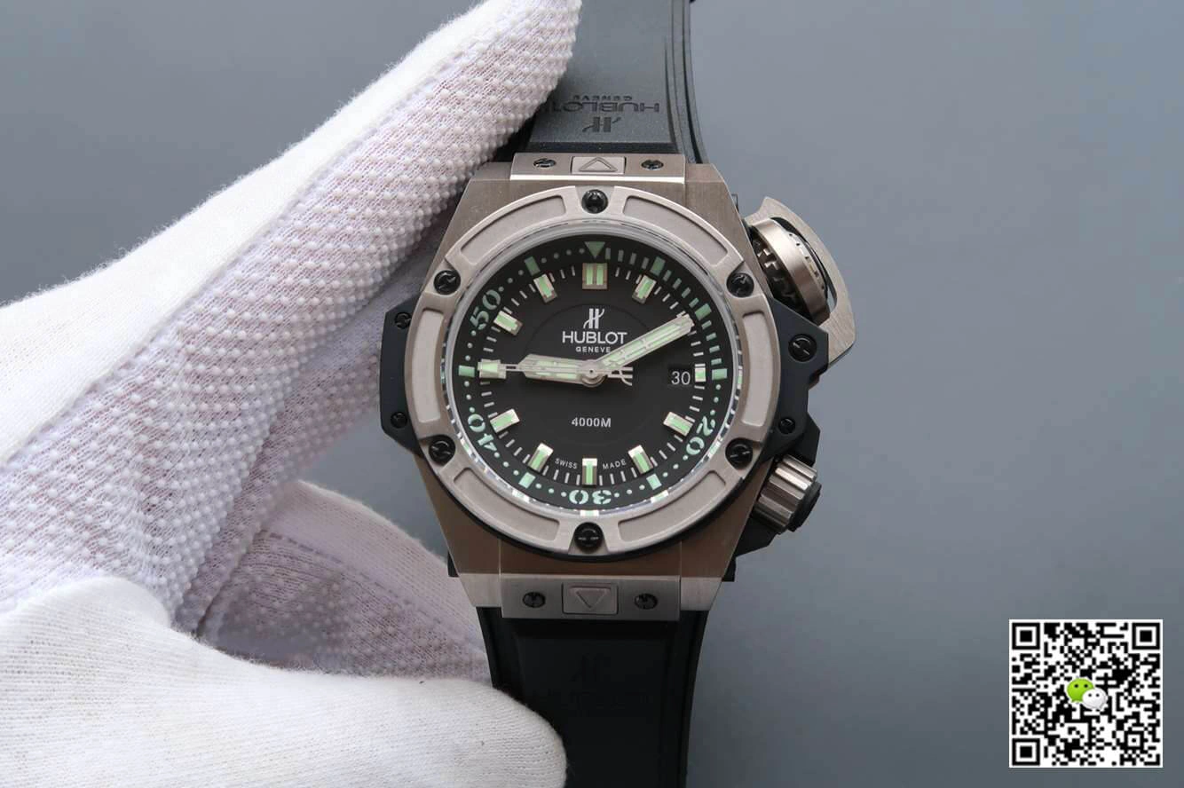 Hublot King Power Oceanographic 731.NX.1190.RX V6 Factory 1:1 Best Edition Replica Watch Black Strap